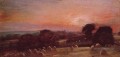 Un Hayfield à East Bergholt romantique paysage John Constable